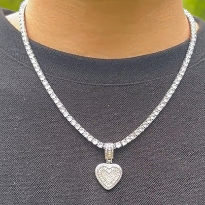 Hip Hop Heart Necklace
