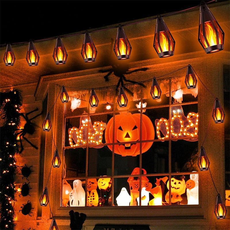 Sakerplus Solar Flickering Flame String Lights
