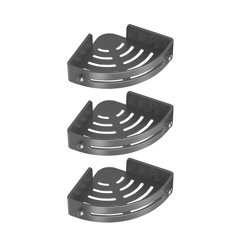 No-Drill Bathroom Corner Shelf