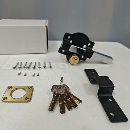 Garden gate spring crossbar lock