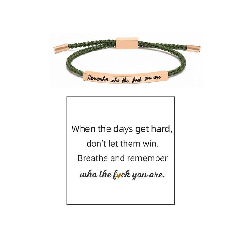 Pulsera Inspire ajustable trenzada