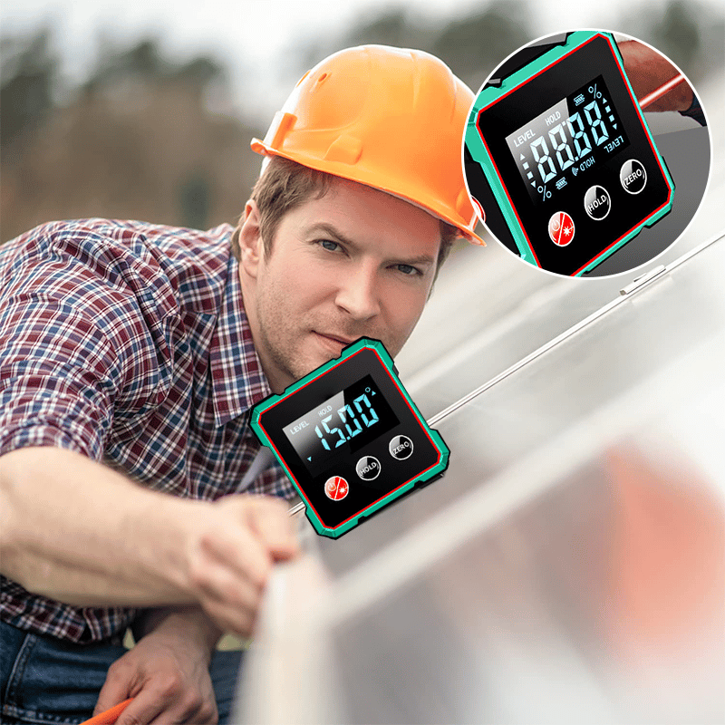 Magnetic Digital Angle Finder with Electronic Laser