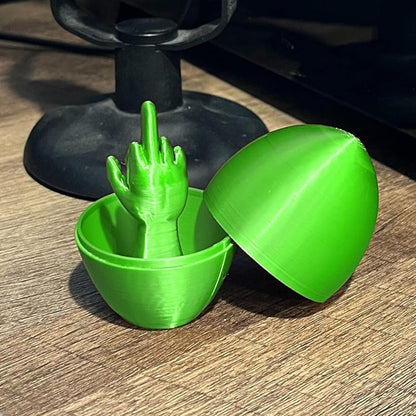 Easter Egg Surprise-Funny 3D Printed Middle Finger Egg