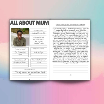 Mom, Tell Me Everything Memory Journal