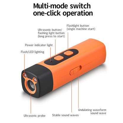 Mini Rechargeable Ultrasonic Dog Repeller and Anti-Barking Device