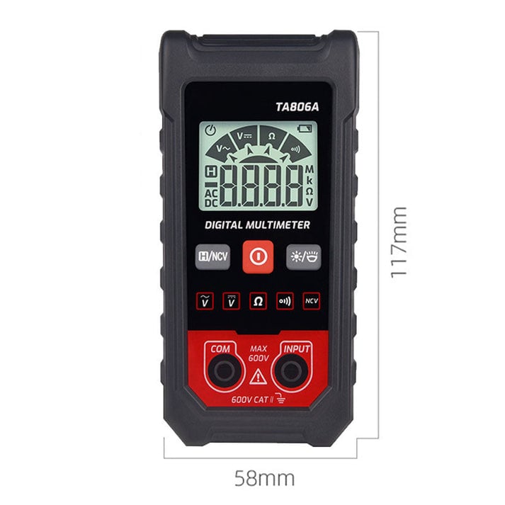 Compact Digital Multimeter Tester With Auto Recognition