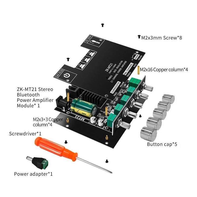 2.1 Channel Audio Receiver Power Amplifier Module