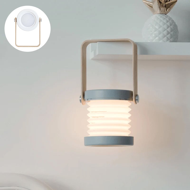 Creative Wooden Telescopic Lamp