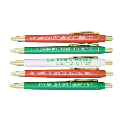 Retractable Christmas Multicolor Ballpoint Pen