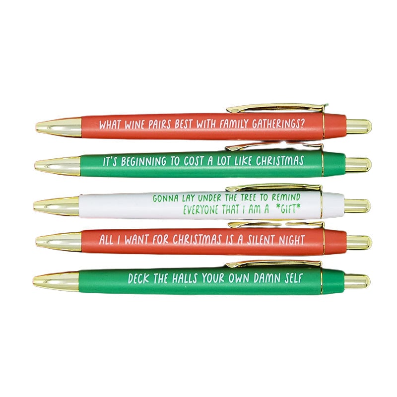 Retractable Christmas Multicolor Ballpoint Pen