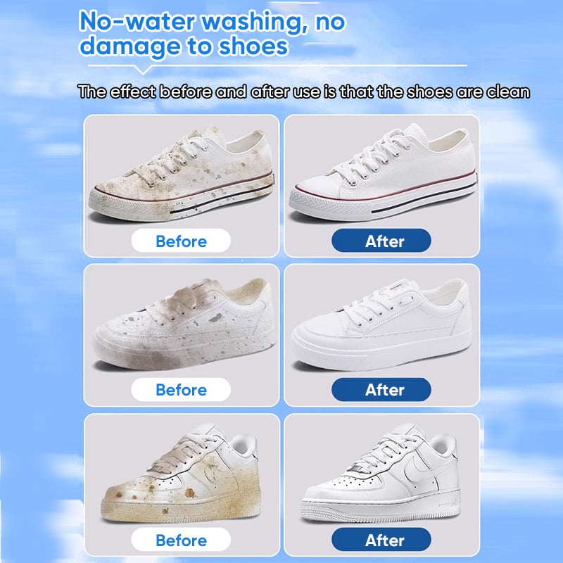 🤍Foam No-Rinse Cleaner — Instantly Brightens & Whitens Shoes