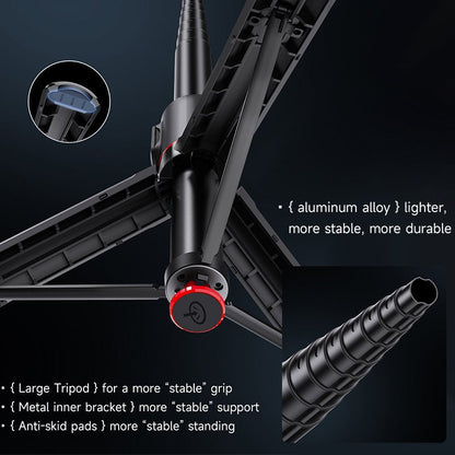 Extendable Magnetic Tripod With Bluetooth Remote Control