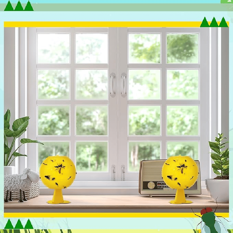 Yellow sticky insect ball