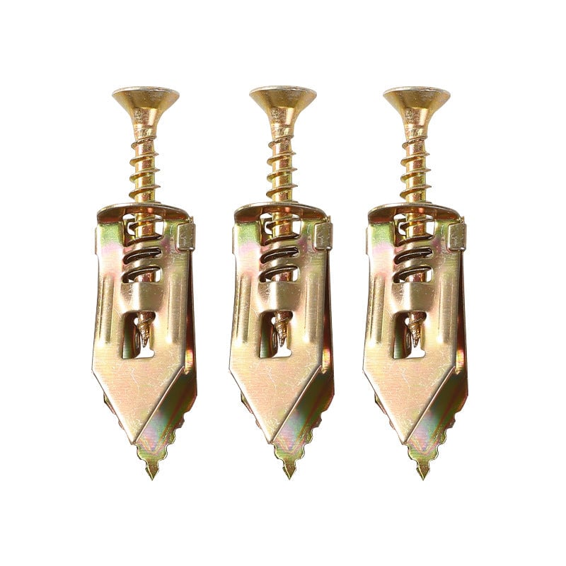 Drywall Expansion Anchors + High Strength Zinc Screws Kit