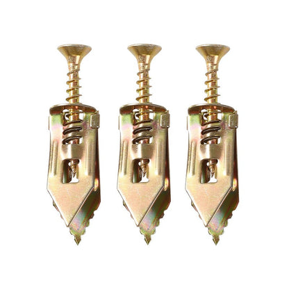 Drywall Expansion Anchors + High Strength Zinc Screws Kit