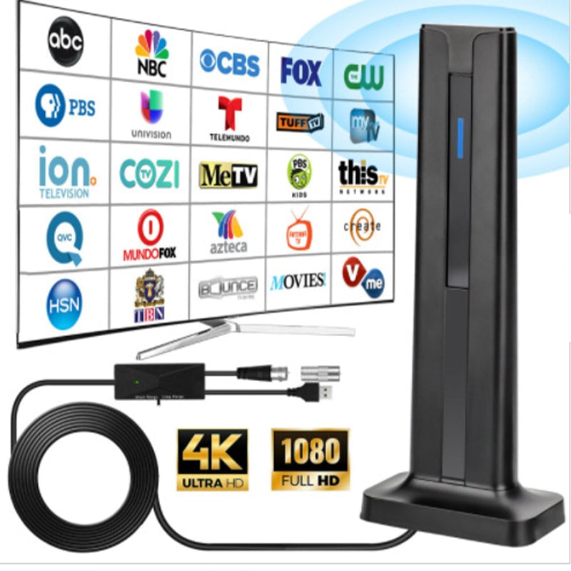 Indoor Digital HD Antena HDTV 1080P 4K Long Range