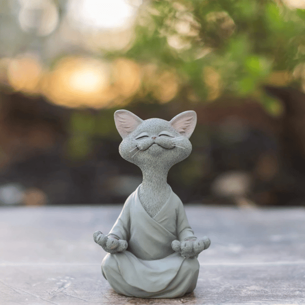 Happy Buddha Cat