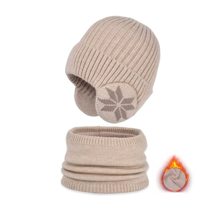 Winter Beanie Hat Scarf Sets Warm Knit Hat