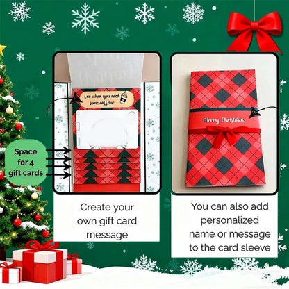 Handmade Waterfall Christmas Gift Card Booklet