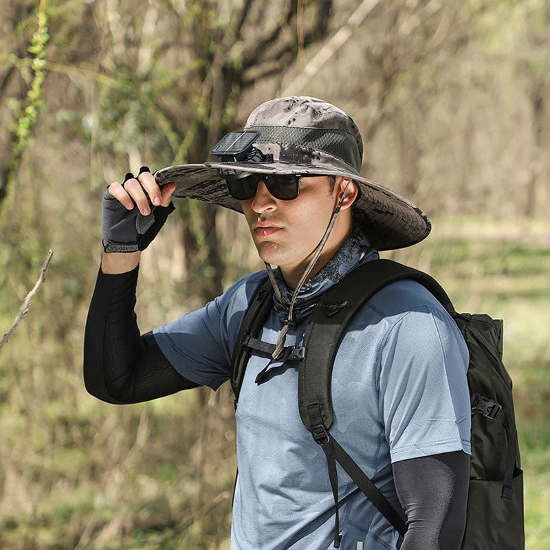 Solar Fan Outdoor Fishing Hat