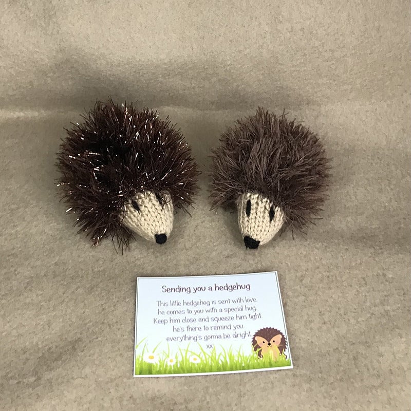 Mini Knitted Hedgehog Decoration