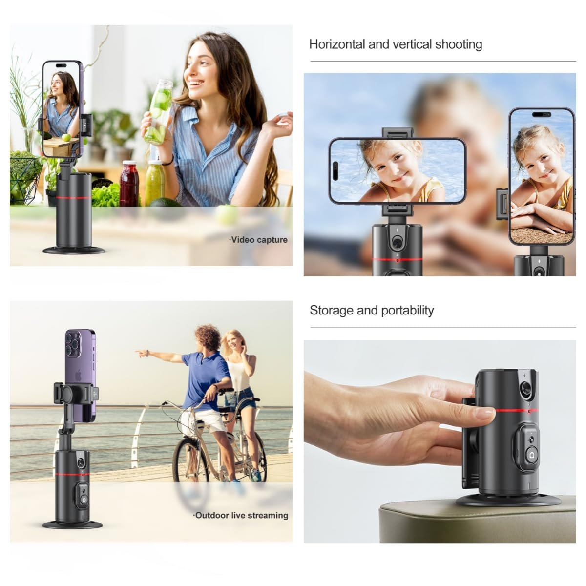 Sakerplus Auto Face Tracking Tripod Remote Control