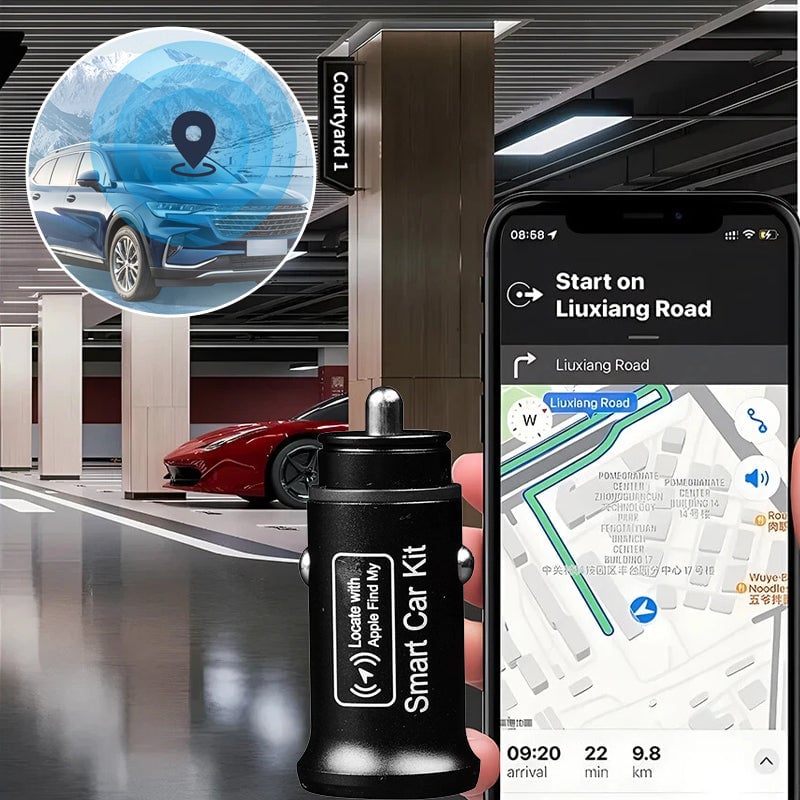 Cargador de coche con localizador GPS