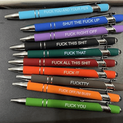 10 pcs Funny Office Pens(Black Ink)