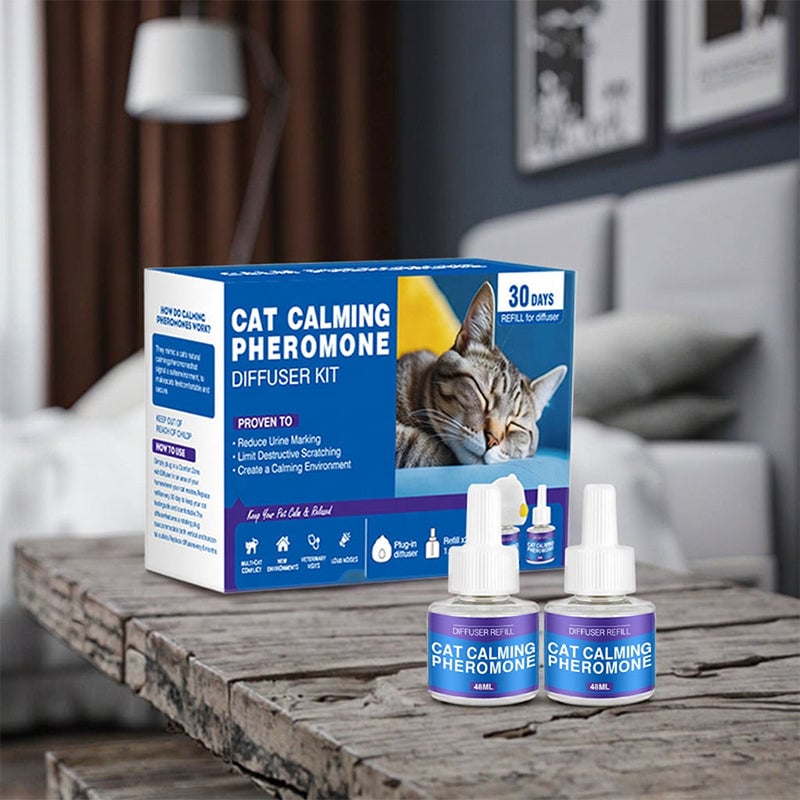 Pet Calming Pheromone Diffuser Set (Cat & Dog Versions)