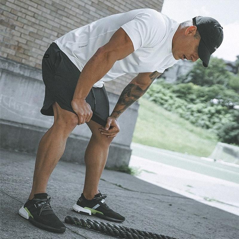 2 in 1 Secure Pocket Fitness Shorts