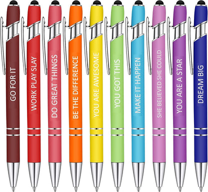 10 pcs Funny Office Pens(Black Ink)