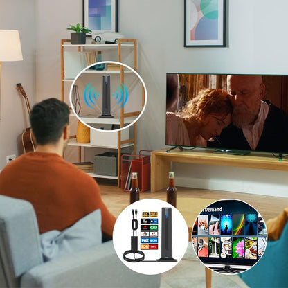 Indoor Digital HD Antena HDTV 1080P 4K Long Range