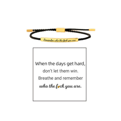 Pulsera Inspire ajustable trenzada