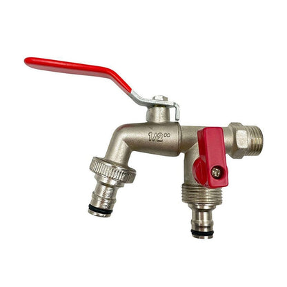 Zinc Alloy Dual Outlet Faucet for Gardening