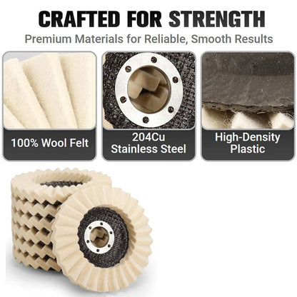 Wool Felt Flap Polishing Disc
