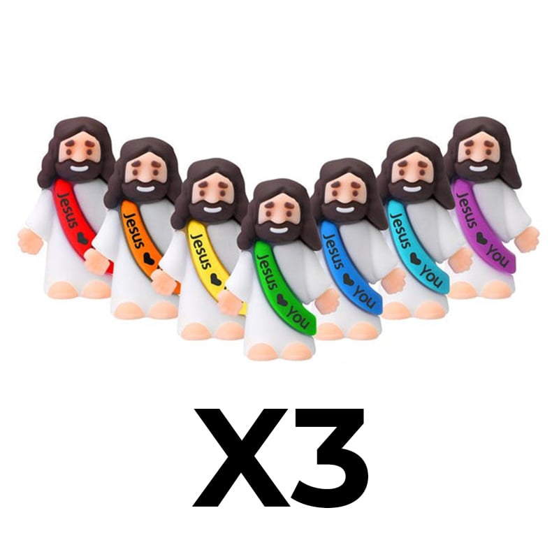 Mini Jesus Figurines -Dark Skin