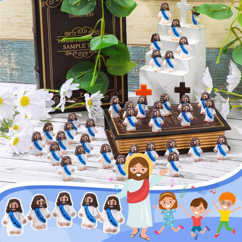 Mini Jesus Figurines -Dark Skin