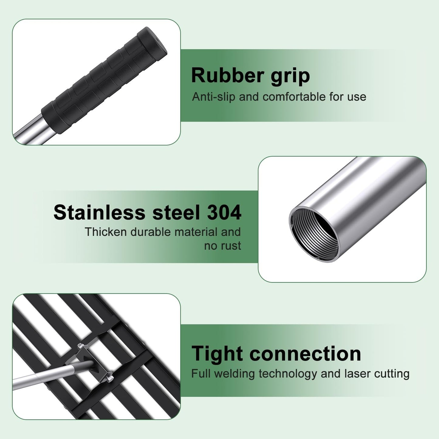 Sakerplus Lawn Leveling Rake (Only Deliver to the US)
