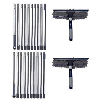 425 cm 2 in 1 Retractable Window Cleaning Brush & Scraper Set
