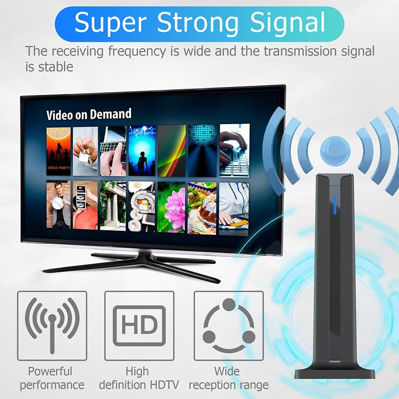 Indoor Digital HD Antena HDTV 1080P 4K Long Range