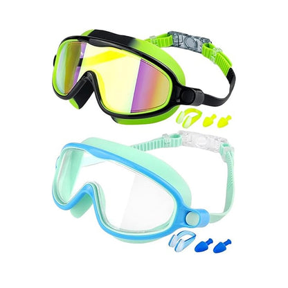 High Definition Waterproof Anti-fog Large Frame Swimming Goggles【Set Of 2 PCS】