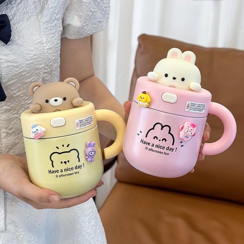 Bear Doll Insulated Water Cup