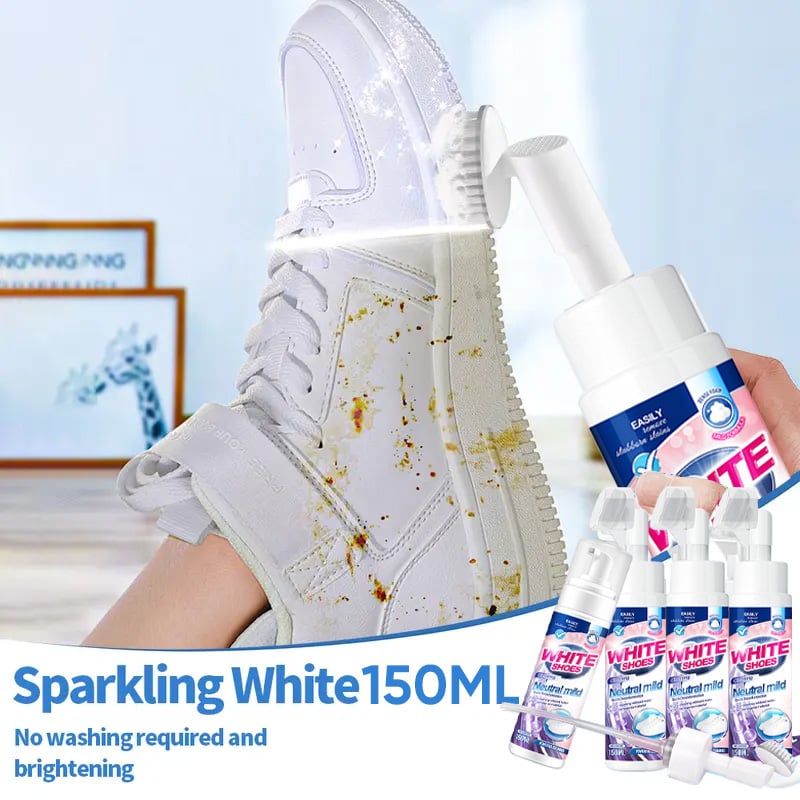 🤍Foam No-Rinse Cleaner — Instantly Brightens & Whitens Shoes