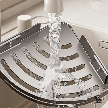 No-Drill Bathroom Corner Shelf