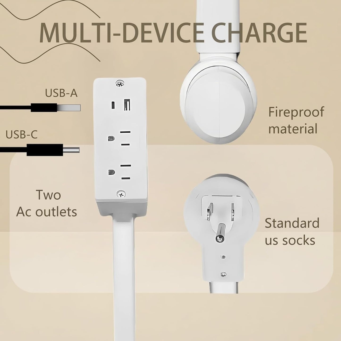 Sakerplus Electrical Outlet Extender