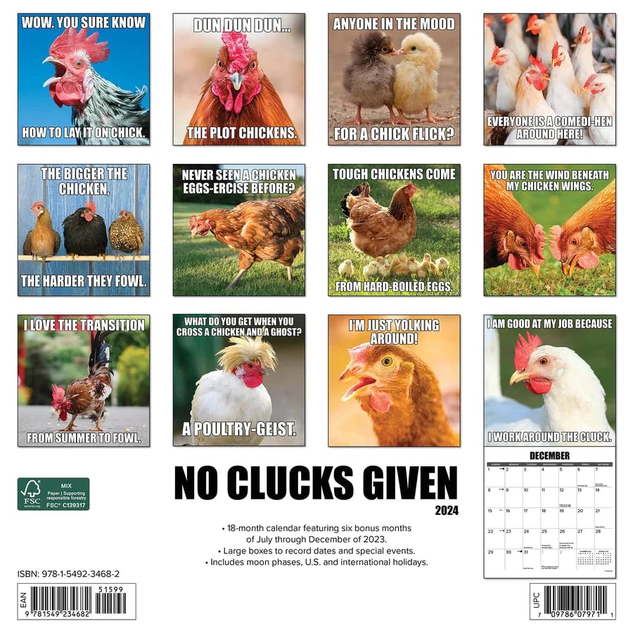 😂2024 Funny Animal Calendar | Inspired farm humor