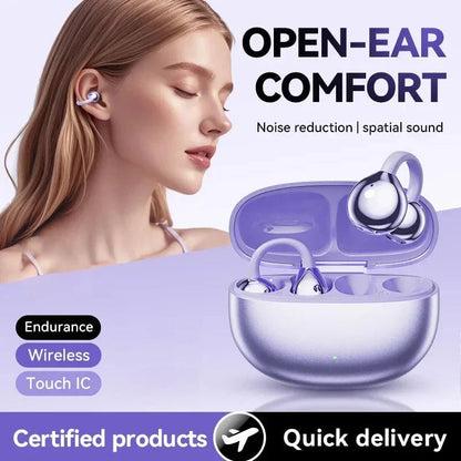 ✨AI Translation Open Ear Clip Bluetooth Headphone