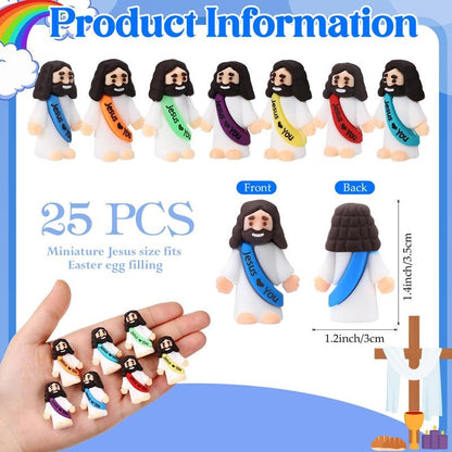 Mini Jesus Figurines -Dark Skin