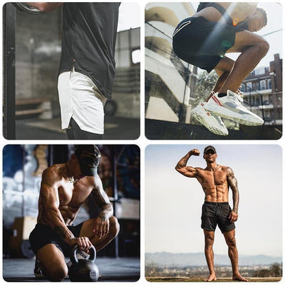 2 in 1 Secure Pocket Fitness Shorts