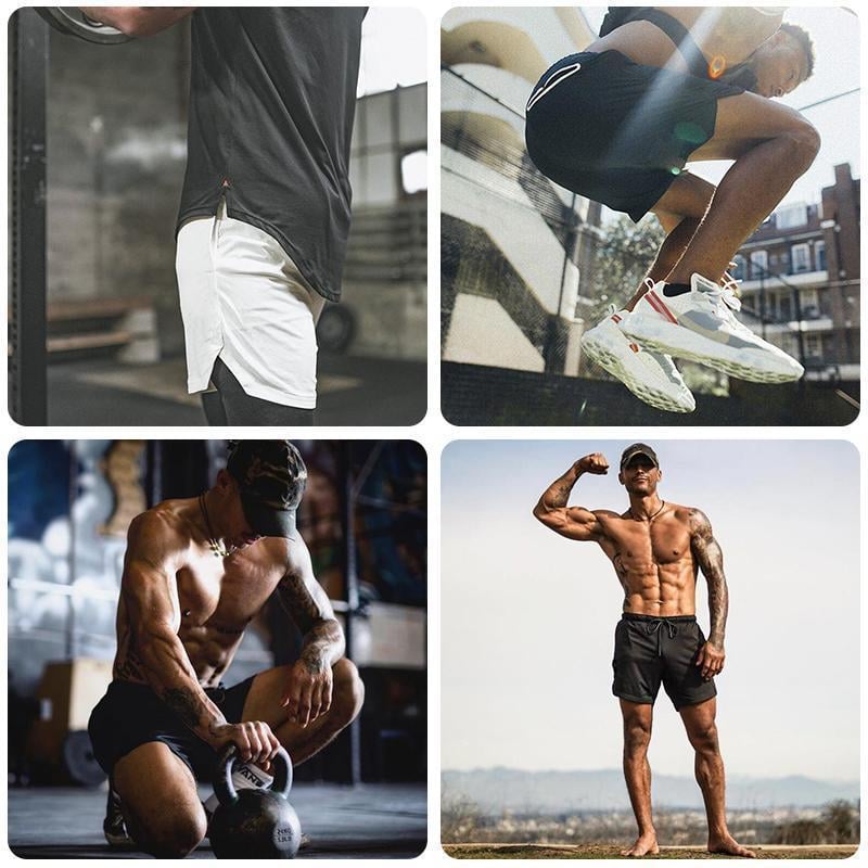 2 in 1 Secure Pocket Fitness Shorts